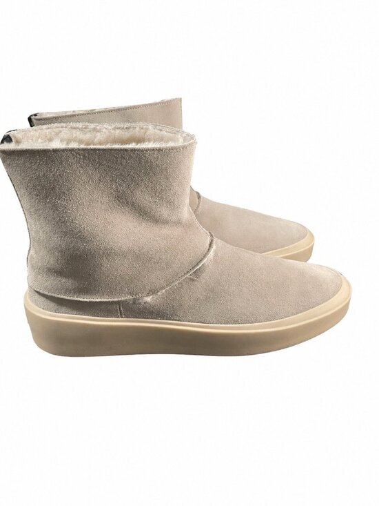 FEAR OF GOD Gray Suede Zip Bootie Faux Fur Lined Size 43 main image 7